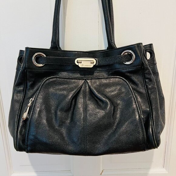 B. Makowsky black leather shoulder bag - Picture 15 of 16